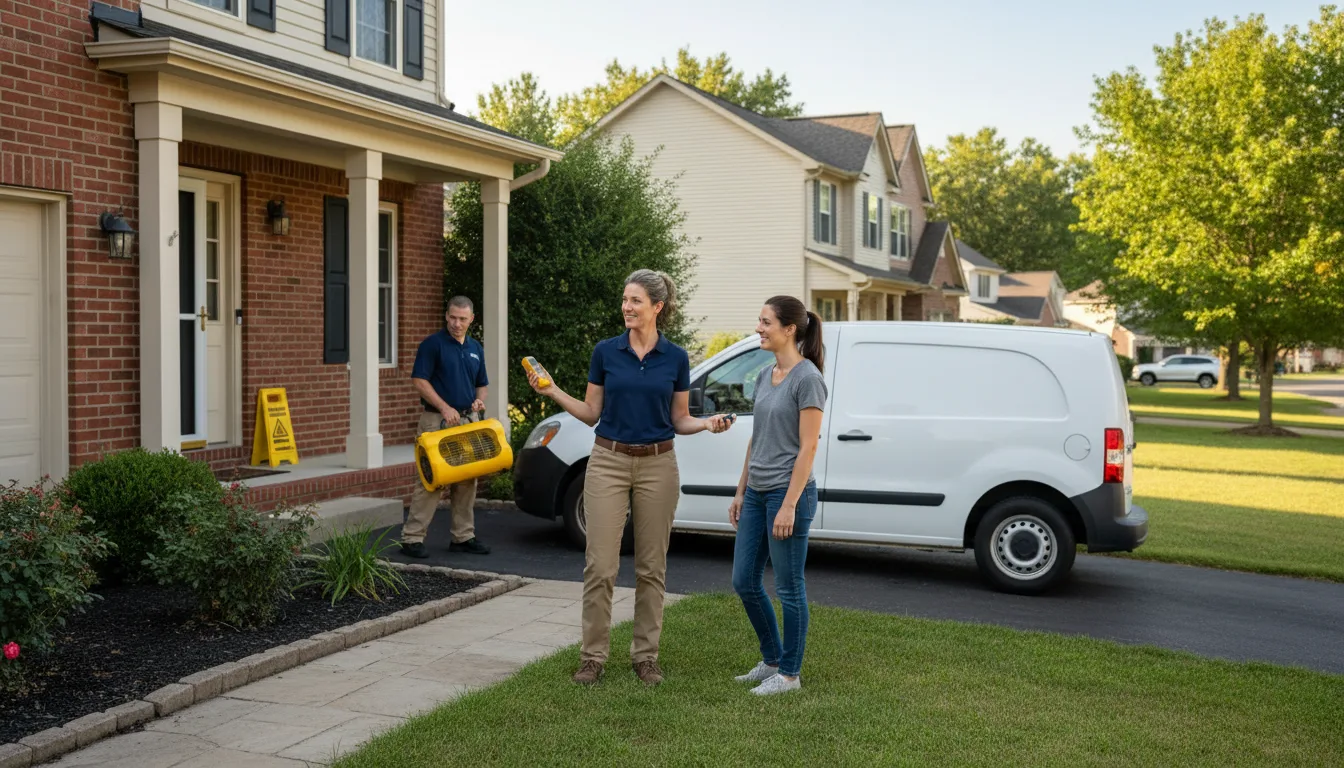 Residential water damage restoration in Republican City, NE